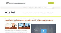 Desktop Screenshot of ergotel.dk