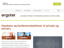 Tablet Screenshot of ergotel.dk